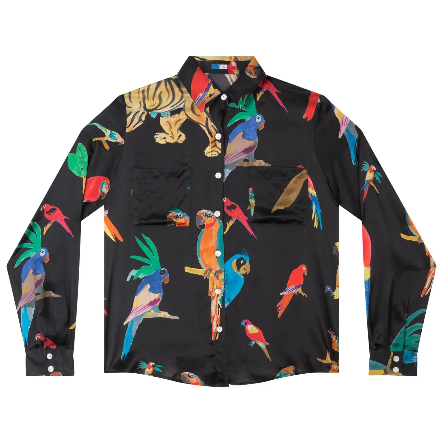 CHEMISE EN SOIE Black Jungle