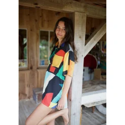 CHEMISE HAWAÏENNE Chess Player Noir