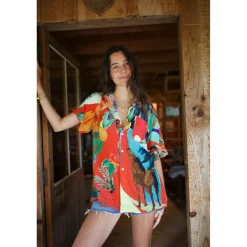 CHEMISE HAWAÏENNE ROJO