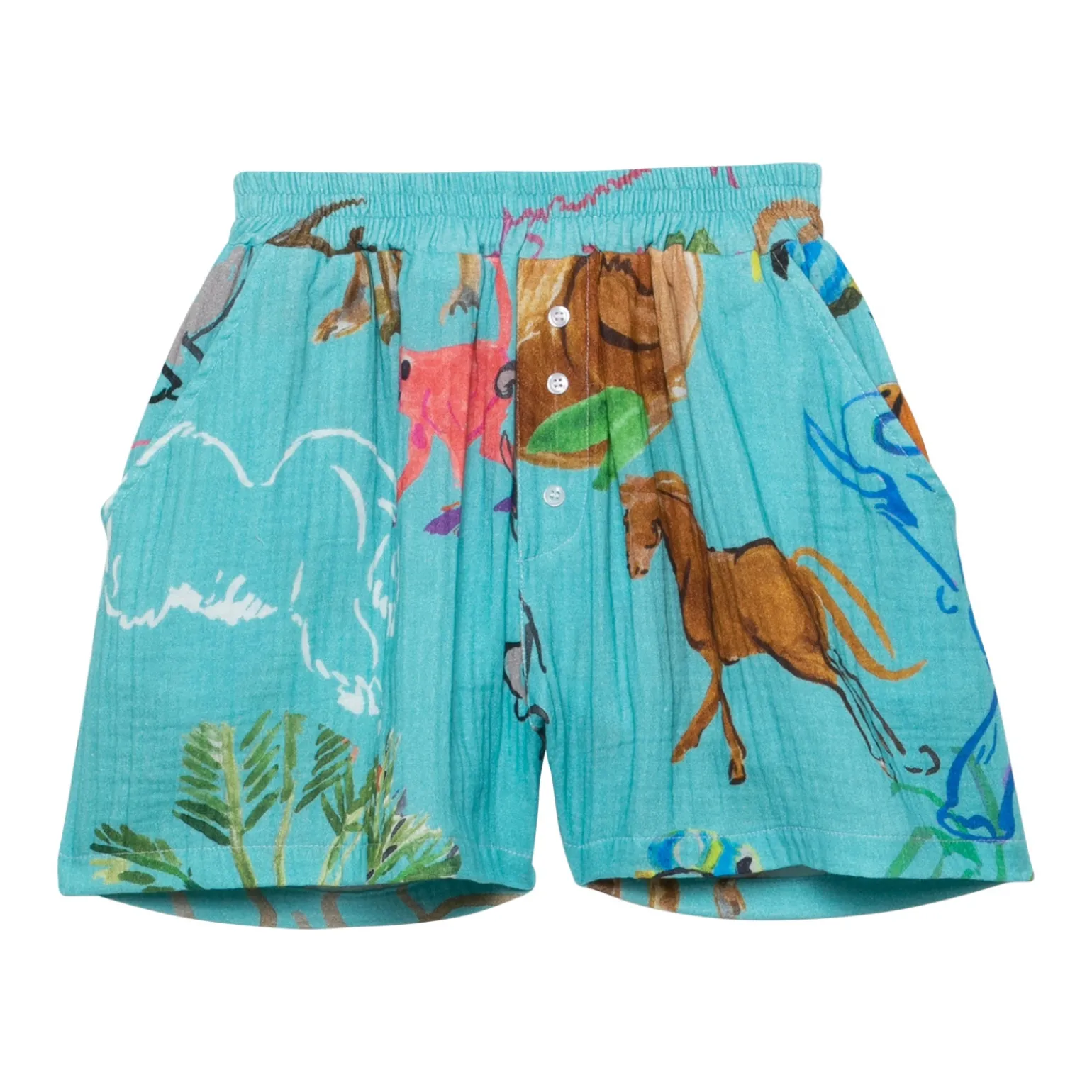 SHORT EN GAZE DE COTON PROTECT THE ANIMALS