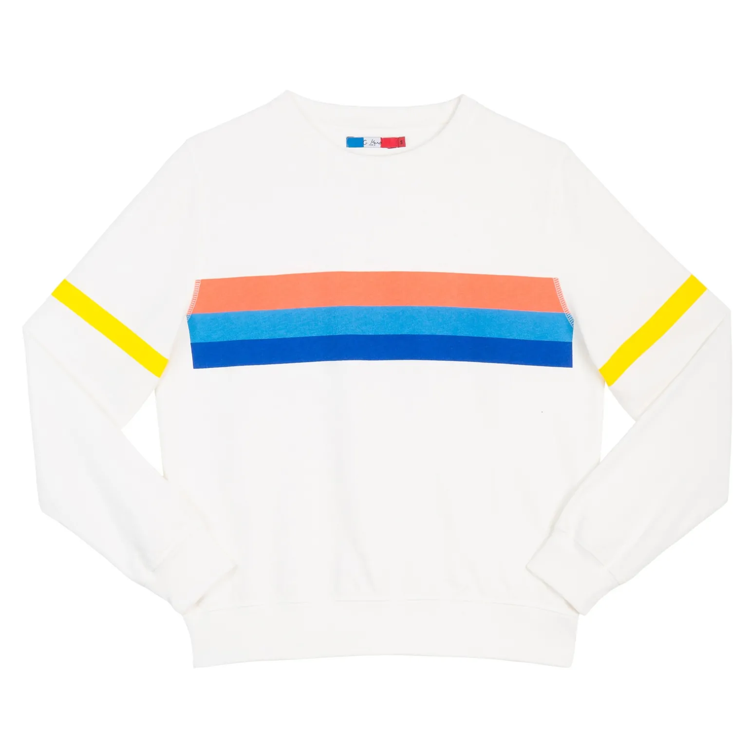 sweat-shirt Pink Blue Blue Stripes